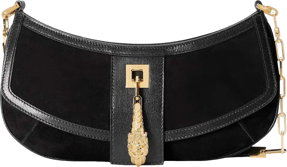 Gucci Tiger Head Small Shoulder Bag Black